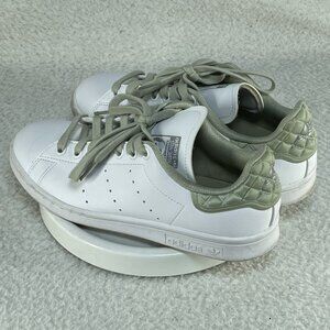 Adidas Sneakers Womens Size 6.5 White Green Stan Smith Cushioned Excellent